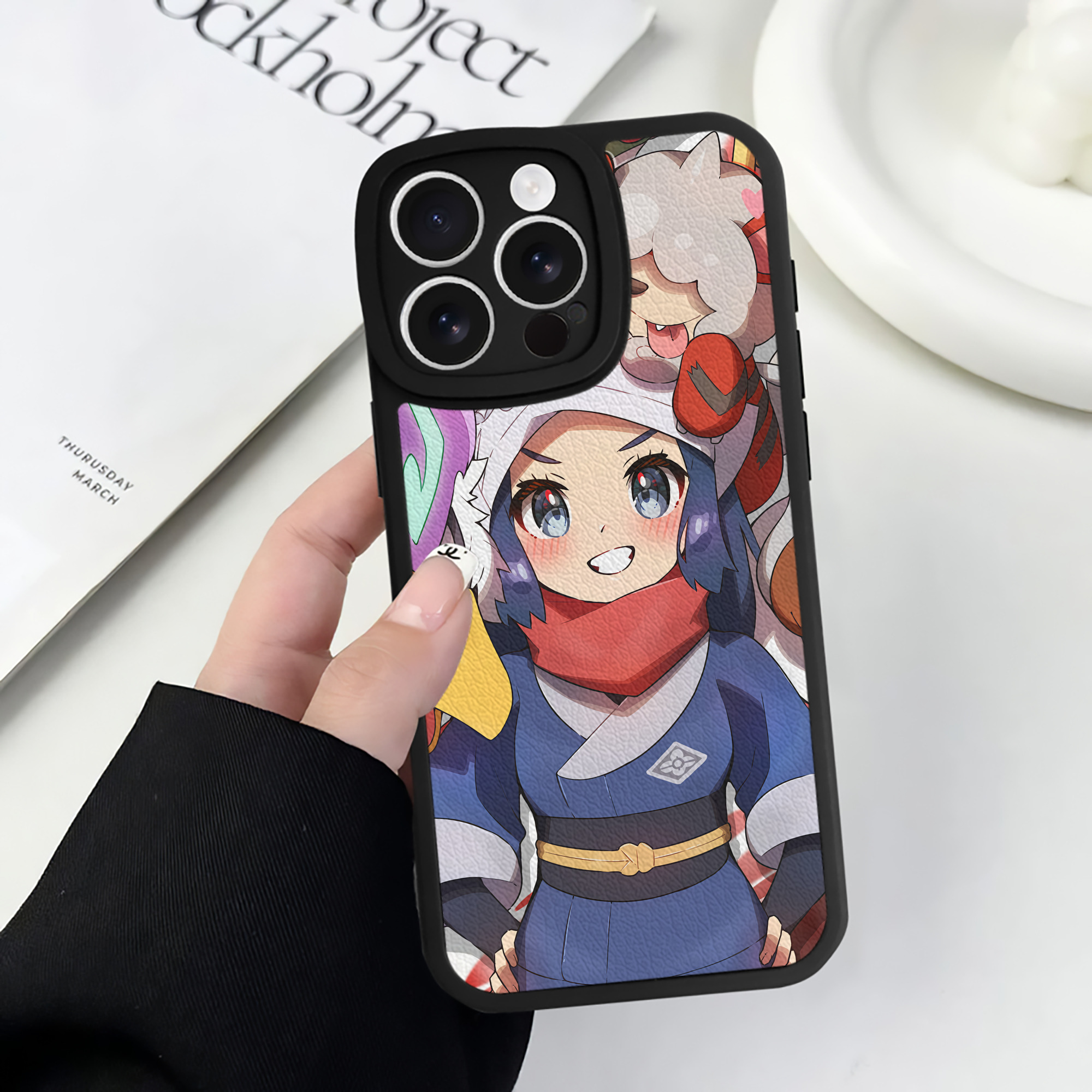 （画像用） ポケットモンスター Pokémon 【iPhone 16シリーズ対応】シリコンスマホケース（レザー調） 材質：シリコン